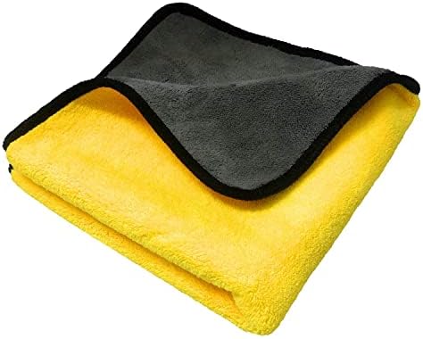 1 Pc Yellow Reusable Wipe Microfiber Cloth