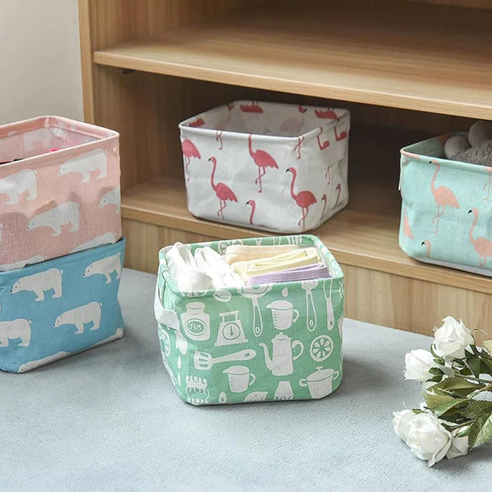 3-Pcs Foldable Organizer Baskets – Random Styles
