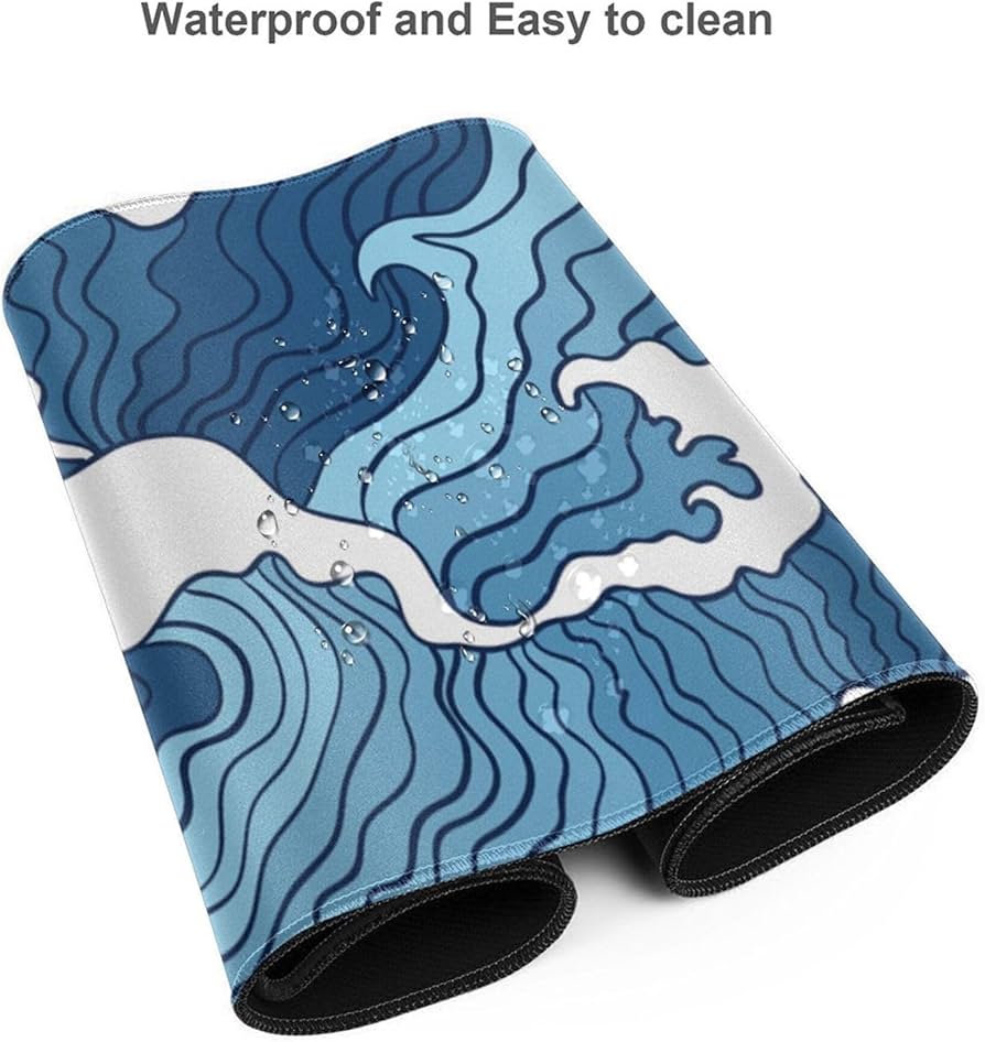 Blue Waves Desk Mat