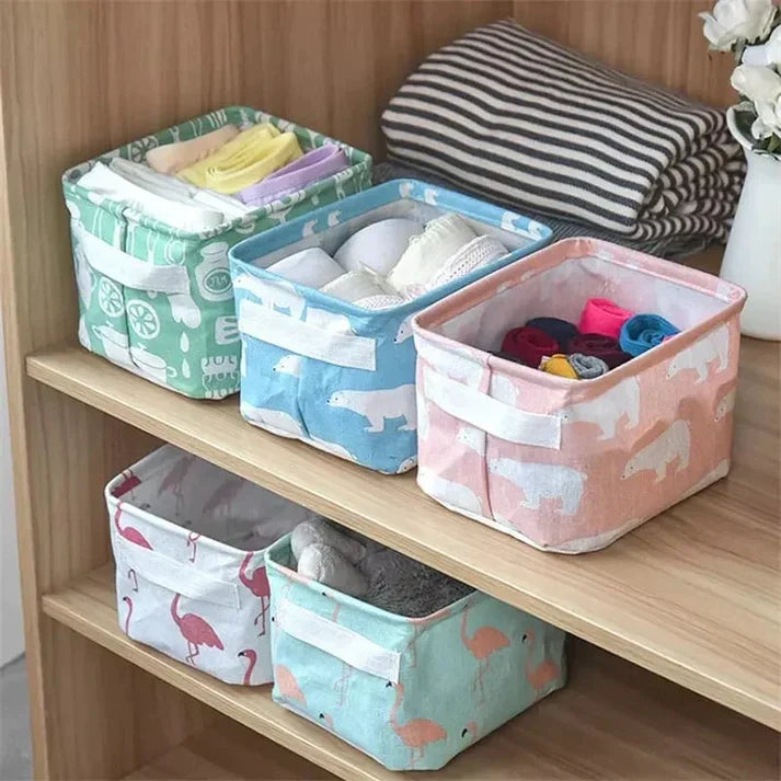 3-Pcs Foldable Organizer Baskets – Random Styles