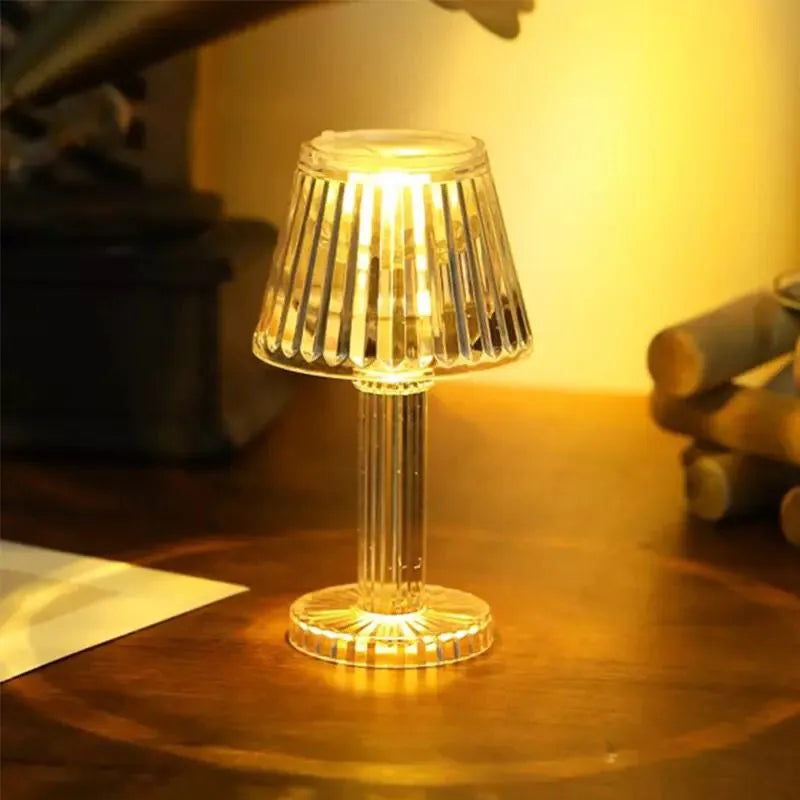 Mini Crystal Table Lamp, Home and Living