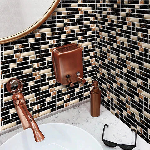 24Pcs 3D Brick Wall Decals – Peel & Stick (7X4.5 Inch)