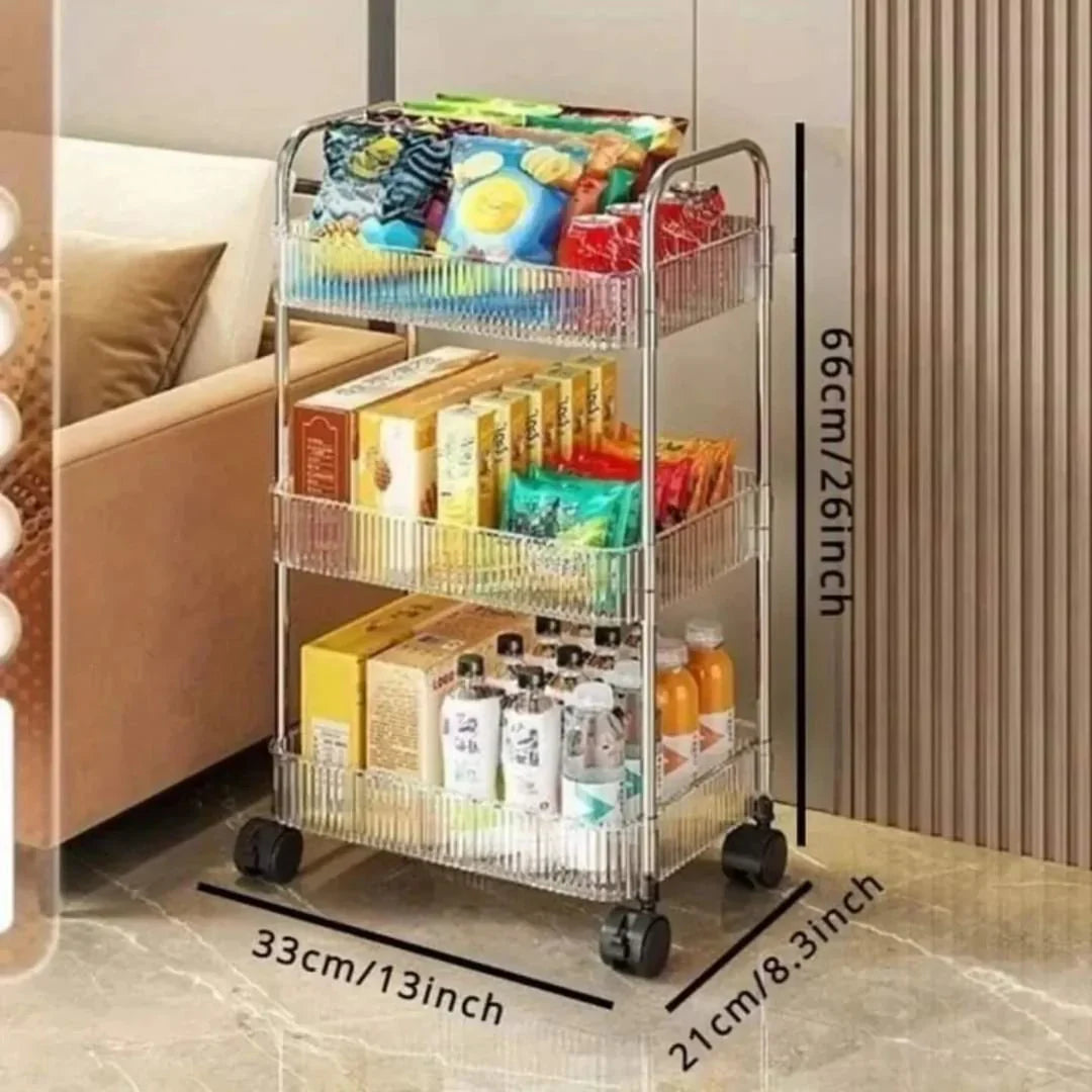 Three-Tier Clear Utility Stand