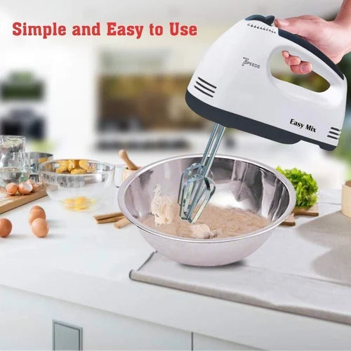 5-Speed Steel Hand Mixer For Mixing & Beating