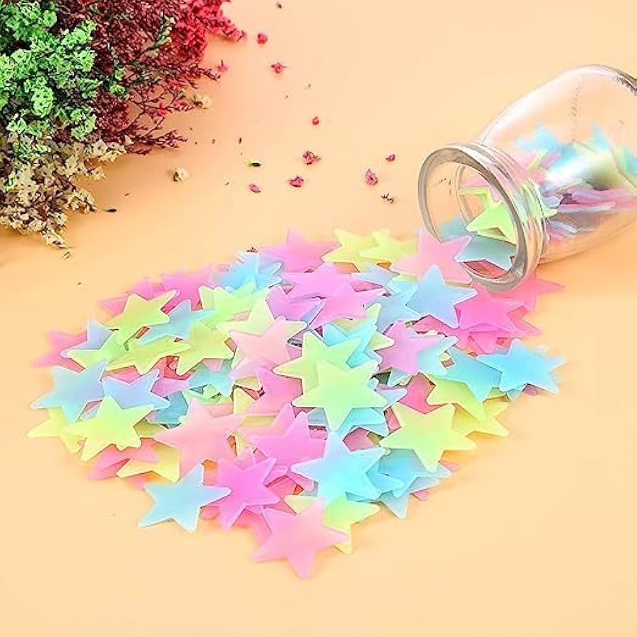 100Pcs Self Adhesive Decorative Stars