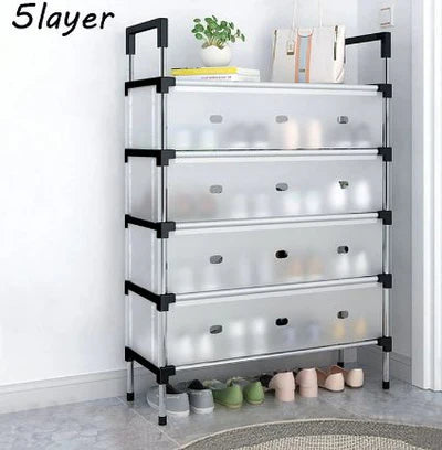Modular 5-Layer Compact Shoe Storage System