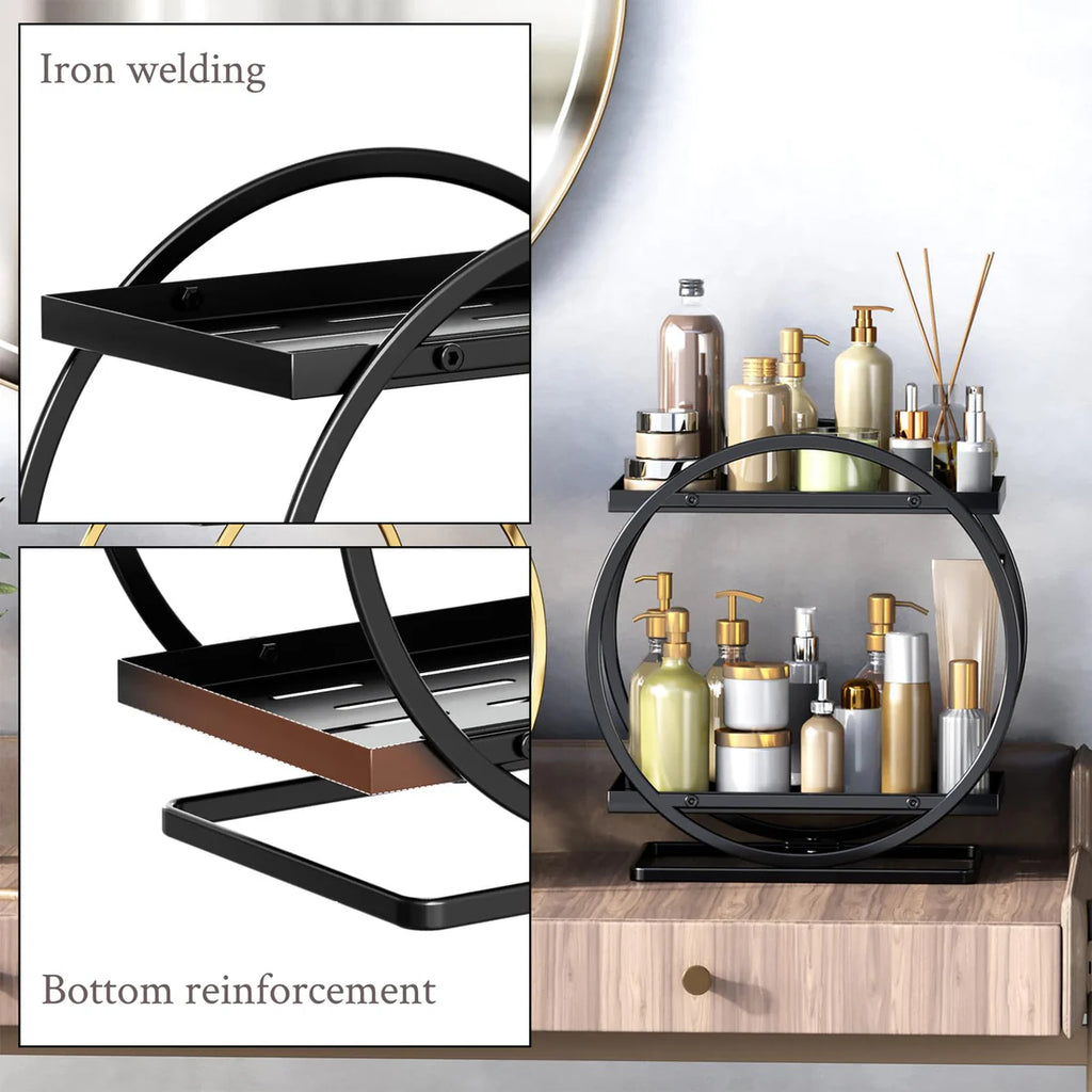 Black 2 Tier Metal Display Tray