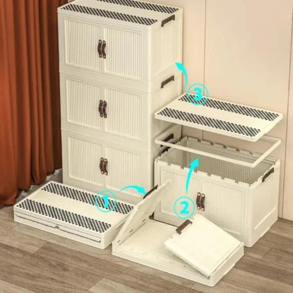 3 Layer Folding Wardrobe, Home and Living 