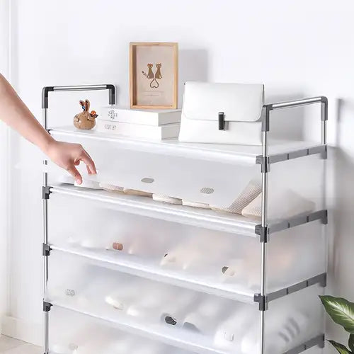 Modular 5-Layer Compact Shoe Storage System