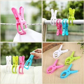 12 Pcs Jumbo Laundry Pegs – Extra Strong Grip