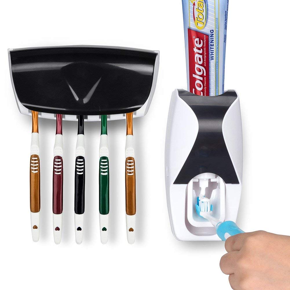 Automatic Toothpaste Black Holder (Randomly Color)