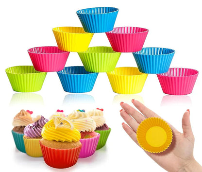 6Pcs Silicone Cup Cake Mold