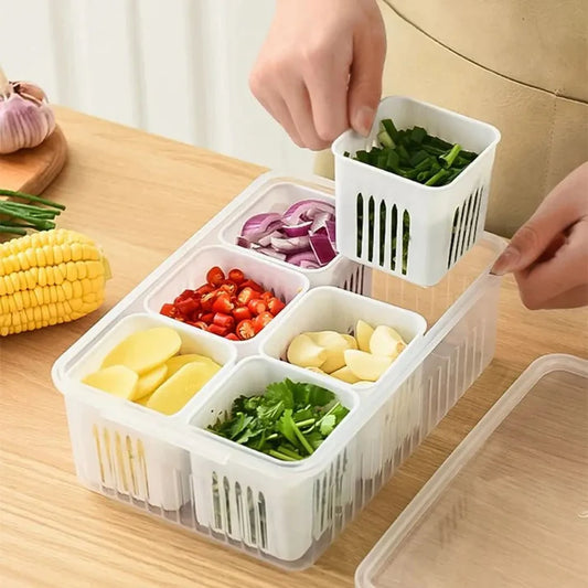 6 Grid Storage Box, Kitchen Accessories 
