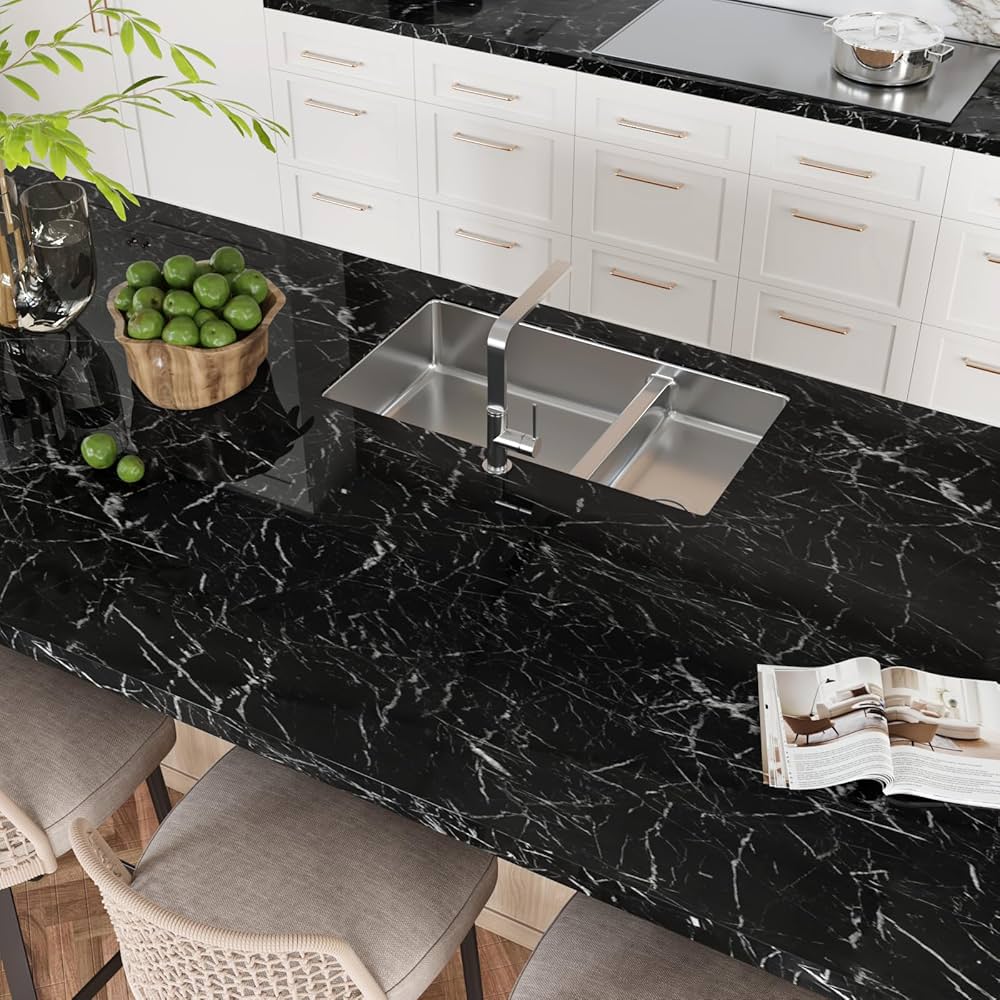 Self Adhesive Marble Textured Sticker Sheet