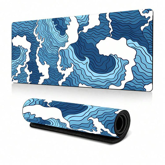 Blue Waves Desk Mat
