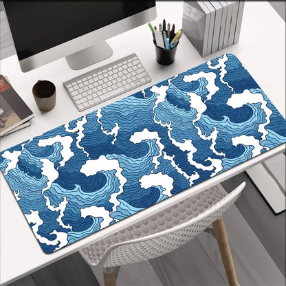 Blue Waves Desk Mat