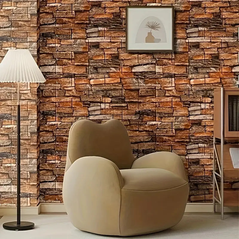 Brown Brick Sheet, Home and Decor