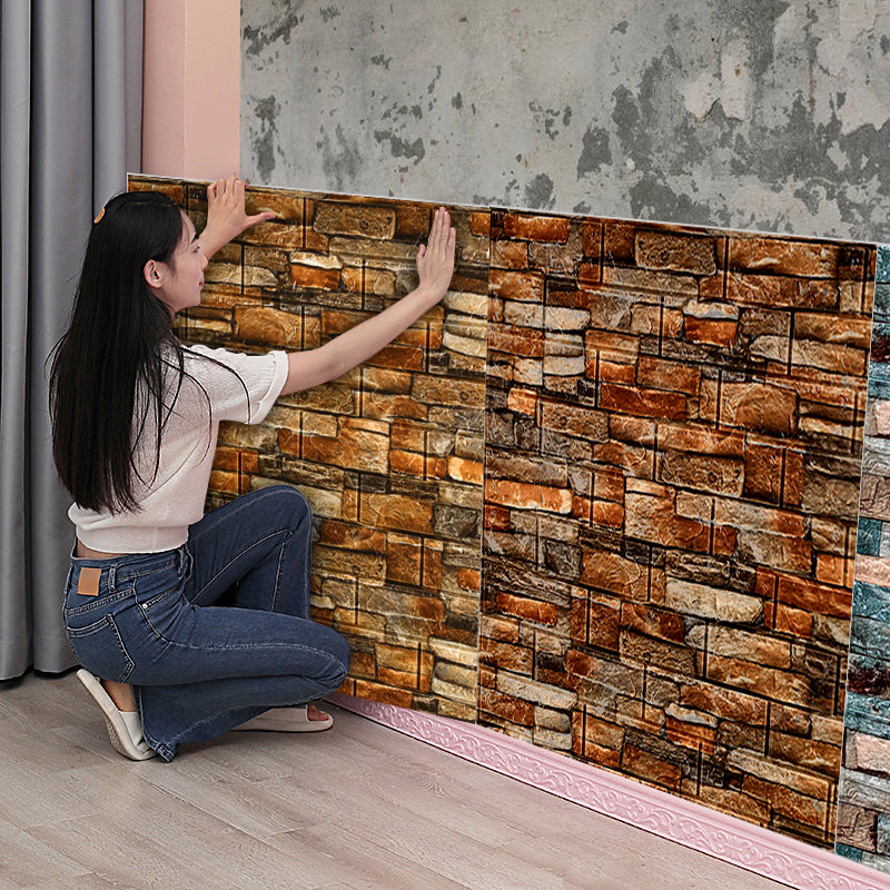 Brown Brick Sheet, Home and Wall Decor 