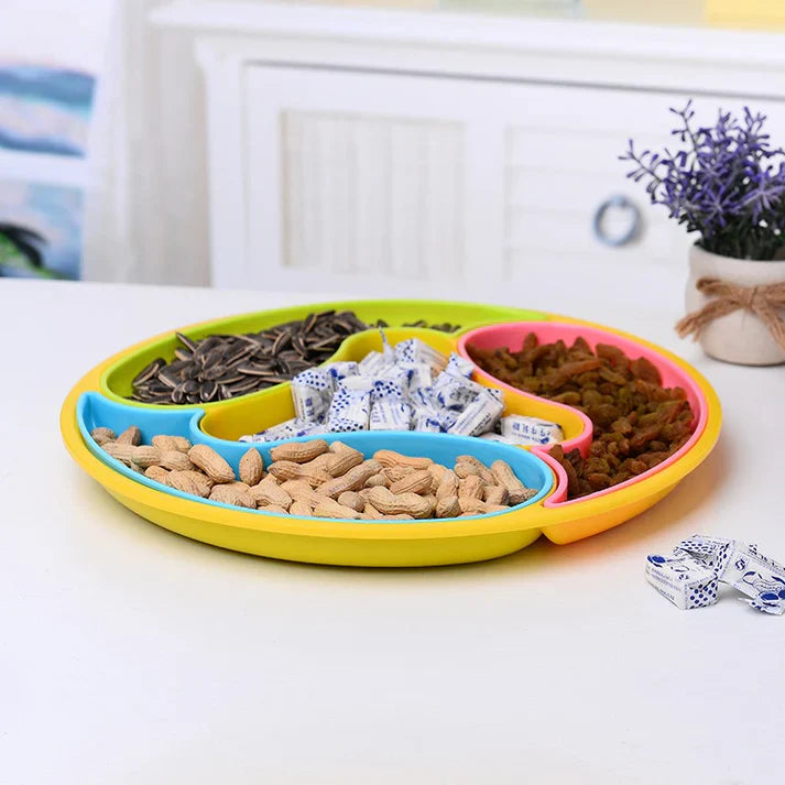 4-In-1 Serving and Storage Dolphin Tray