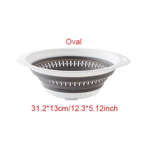 CleanFold Silicone Dish Drain Bin