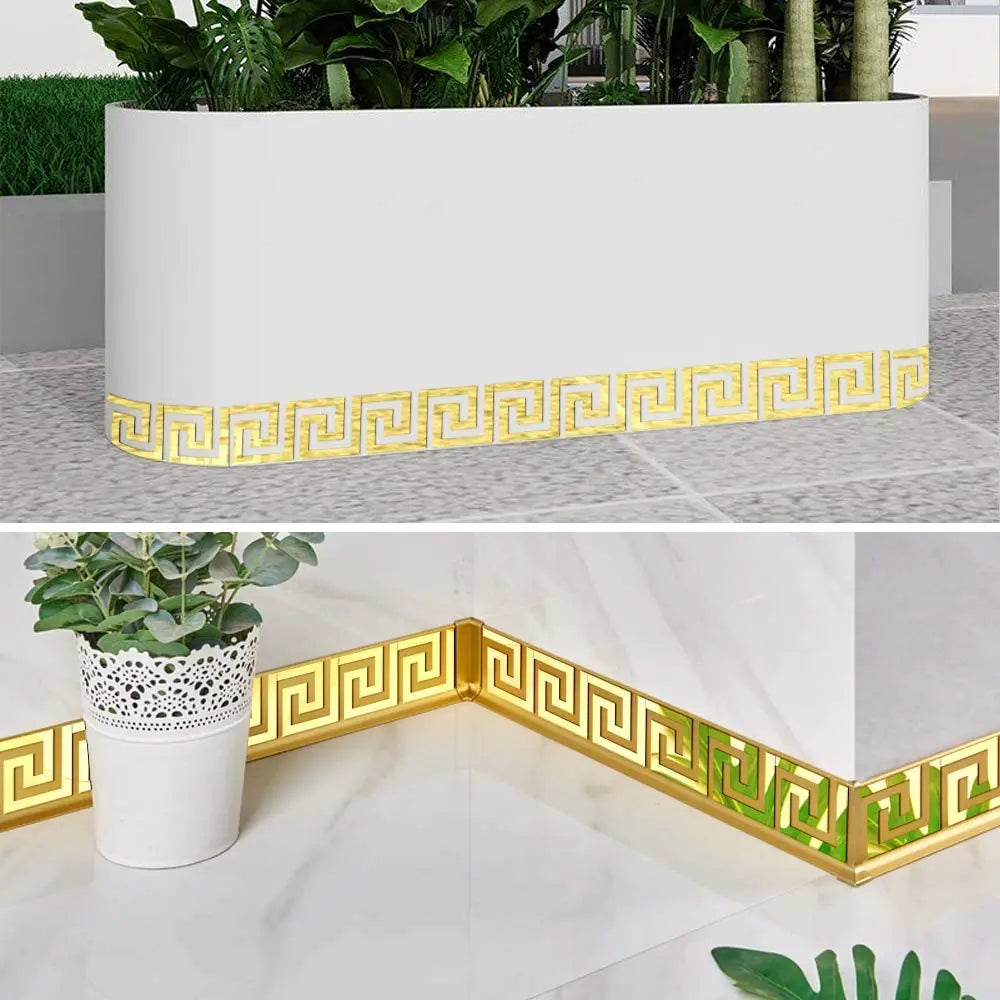 Golden Spiral Acrylic Border