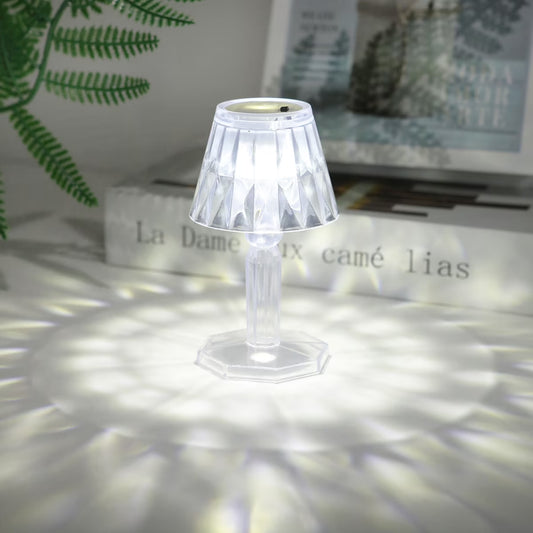 Mini Crystal Table Lamp, Home and Living 