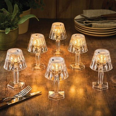 Mini Crystal Table Lamp, Home and Living 