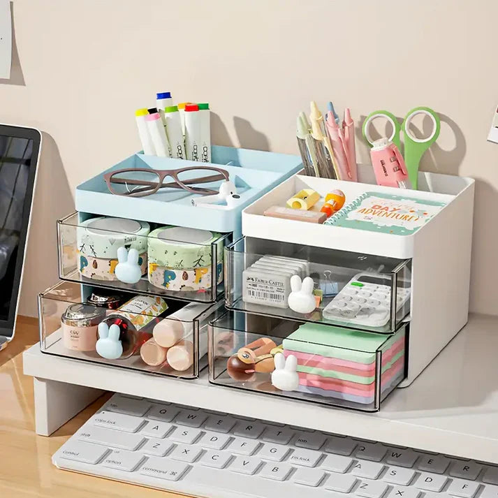 Cosmetic Storage Box With Drawer