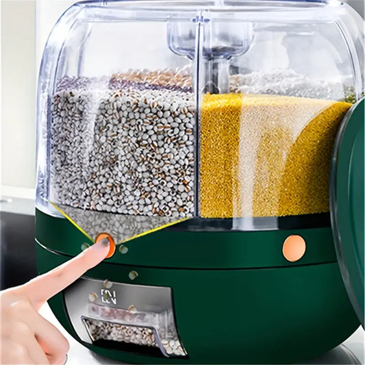 Rotating Rice Barrel, Kitchen Accessories 