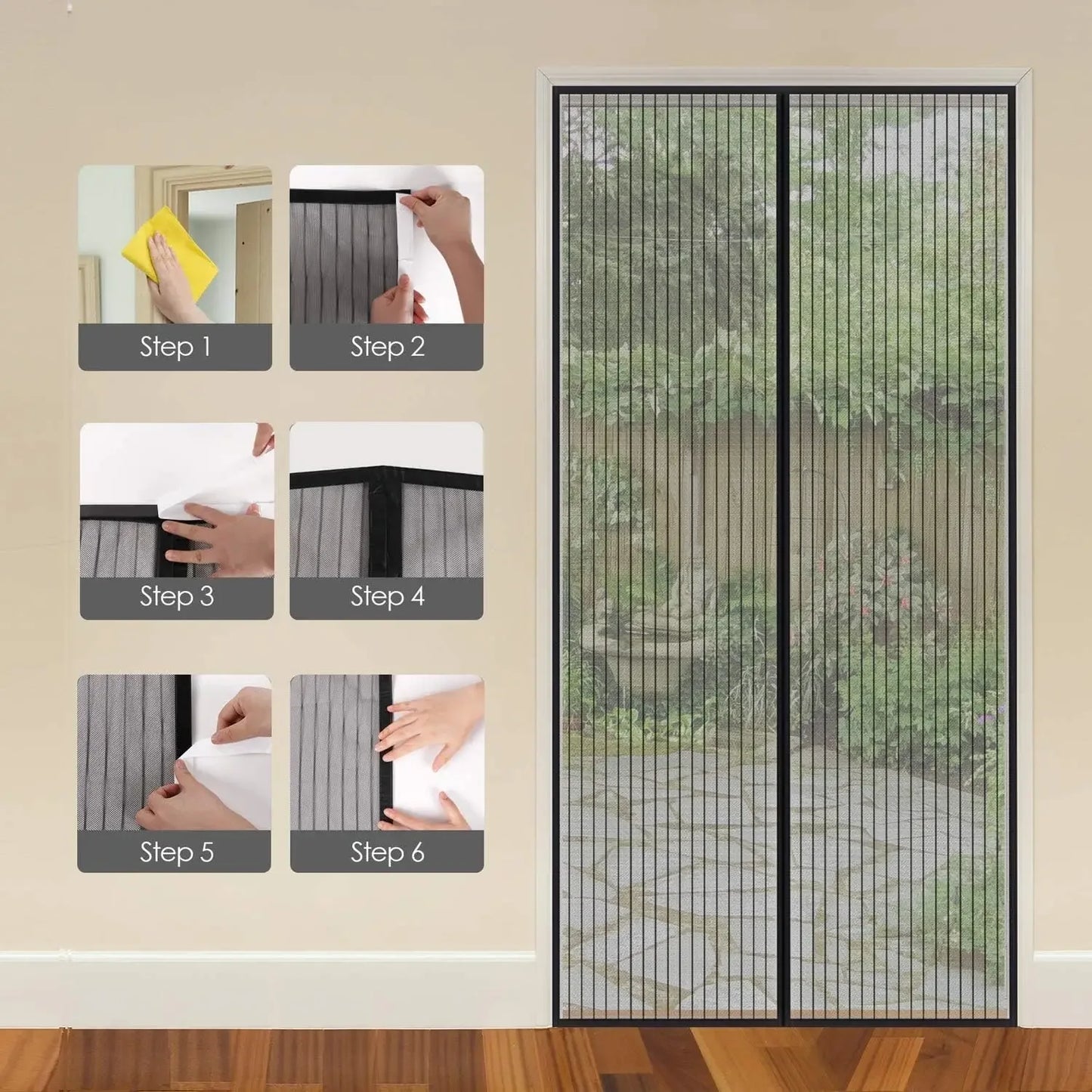 Anti-Mosquito Mesh Door Screen