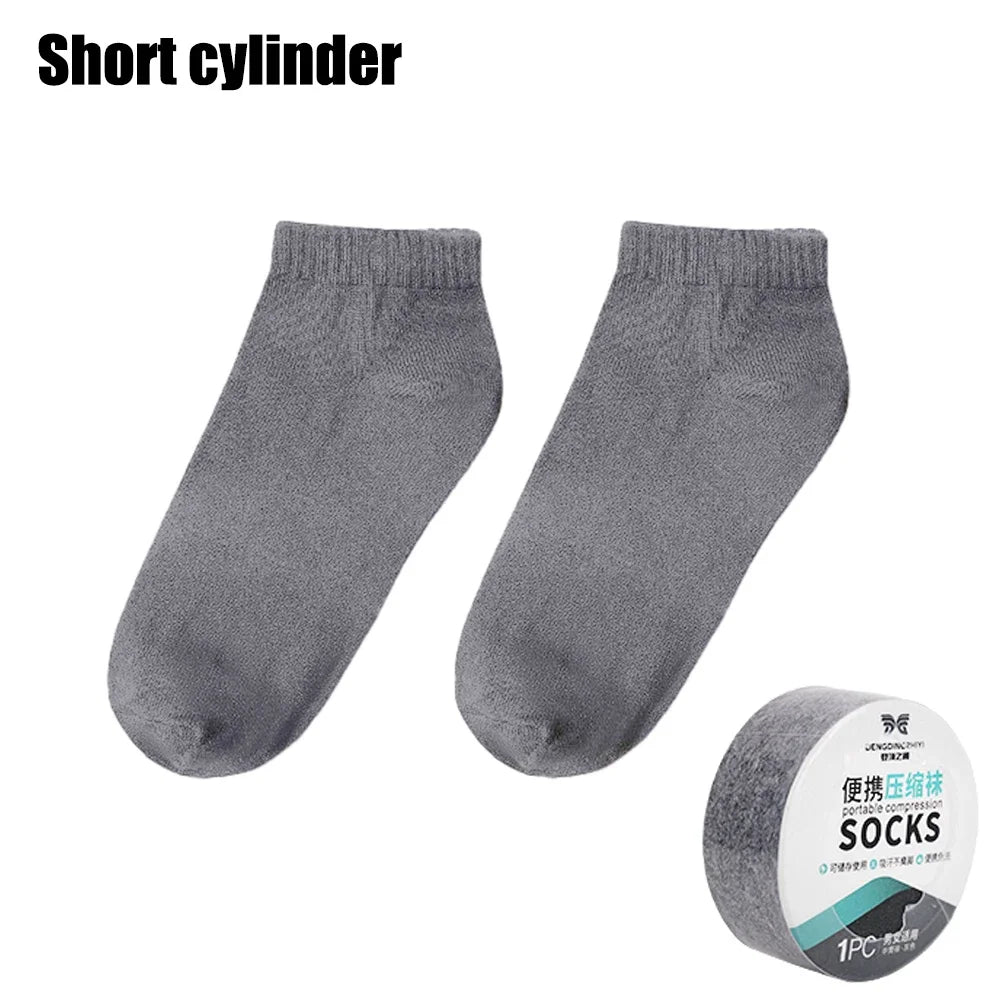1 Pair Athletic Compression Short Socks For Daily Wear