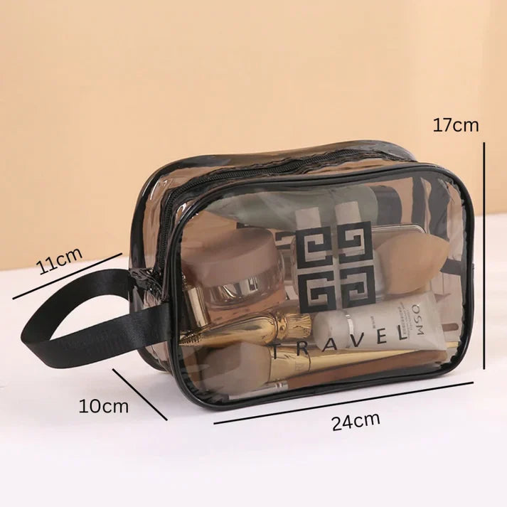 Clear Cosmetic Storage Bag – Zippered Pouch