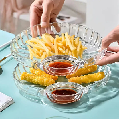 Party Clear Acrylic Snack Plate Strong & Stylish