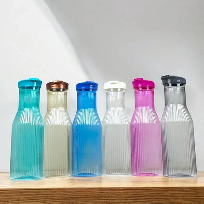 Reusable Plastic Bottle – Linear Pattern – 1PC