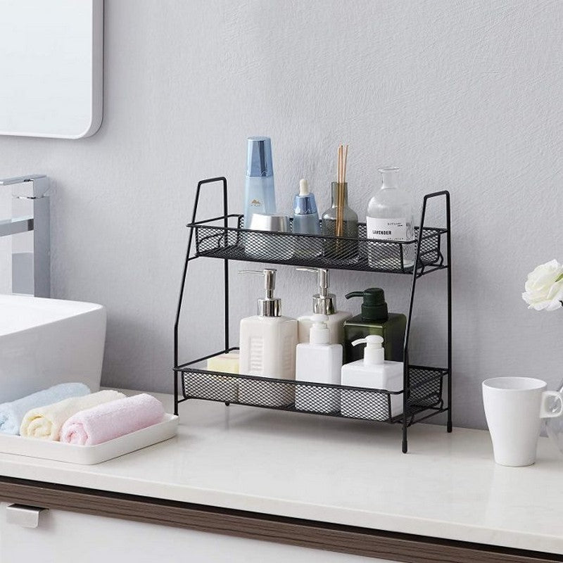 Duo Stack Iron Shelf Organizer