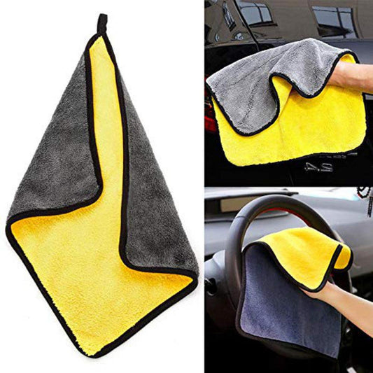 1 Pc Yellow Reusable Wipe Microfiber Cloth