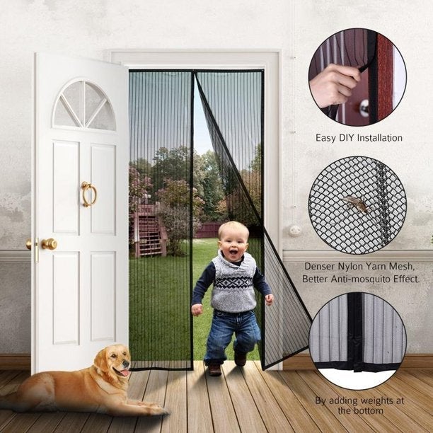 Anti-Mosquito Mesh Door Screen